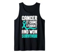 Concientización sobre el cáncer Apoyo Llegó Luché contra sobreviviente Camiseta sin Mangas