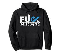 Concientización sobre el cáncer de Fuk Blue Ribbon Cáncer de colon Sudadera con Capucha