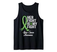 Concientización sobre el cáncer de hígado Apoyo a su luchador guerrero Camiseta sin Mangas