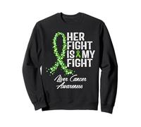 Concientización sobre el cáncer de hígado Apoyo a su luchador guerrero Sudadera