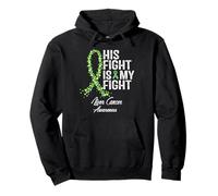 Concientización sobre el cáncer de hígado Apoyo a su luchador guerrero Sudadera con Capucha