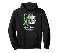 Concientización sobre el cáncer de hígado Apoyo a su luchador guerrero Sudadera con Capucha