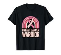 Concientización sobre el cáncer de Mama Cáncer de Mama Warrior Rainbow Camiseta