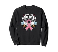 Concientización sobre el cáncer de Mama de Save The Boo Bees Ghosts Sudadera
