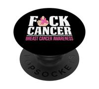 Concientización sobre el cáncer de Mama F-CK PopSockets PopGrip Adhesivo