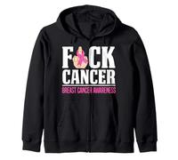 Concientización sobre el cáncer de Mama F-CK Sudadera con Capucha