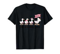 Concientización sobre el cáncer de Mama Goose Hope Friends Family Support Camiseta