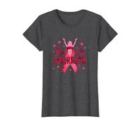 Concientización sobre el cáncer de Mama Pink Warrior Empoderando a Las Mujeres Camiseta, Mujer, Jaspeado Oscuro, S