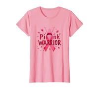 Concientización sobre el cáncer de Mama Pink Warrior Empoderando a Las Mujeres Camiseta, Mujer, Rosado, S