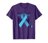 Concientización sobre el cáncer de próstata: luchando por los Hombres Que Amamos Camiseta, Hombre, Morado, S