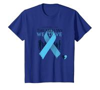 Concientización sobre el cáncer de próstata: luchando por los Hombres Que Amamos Camiseta, Niños, Azul Real, 10 años