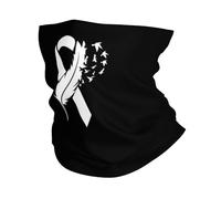 Concientización sobre El Cáncer De Pulmón Hombre Mujer Bufanda Tubular Suave Snood Elástica Pasamontañas para Yoga Ciclismo Moto Senderismo