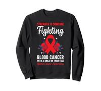 Concientización sobre el cáncer de Sangre Leucemia Linfoma Mieloma Cinta roja Sudadera