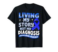 Concientización sobre el Mes del Cáncer de Colon Viviendo Mi Historia No Diagnó Camiseta
