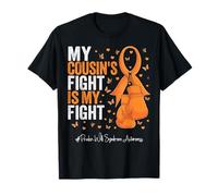 Concientización sobre el síndrome del primo Prader Willi de Orange Ribbon Camiseta