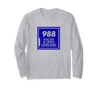 Concientización sobre el Suicidio - 988 Camisa - Prevención del Suicidio 988 Manga Larga