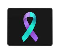 Concientización sobre El Suicidio De Color Púrpura Alfombrilla para Ratón Antideslizante Alfombrillas De Mouse Bordes Cosidos Alfombrilla Raton para Escritorio Ordenador Computadora 25X30Cm