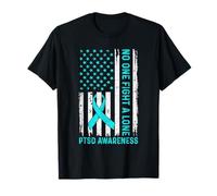 Concientización sobre el trastorno de estrés postraumático con bandera de EE. UU Camiseta