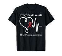 Concientización sobre Enfermedades cardíacas Cada Latido Cuenta Apoyo cardiológico Camiseta