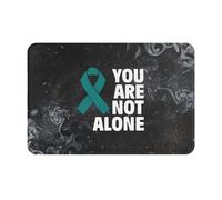 Concientización sobre La Agresión Sexual Felpudo De Entrada Antideslizante Alfombra Exterior Secado Rápido Felpudos Entrada para Pasillo Cocina Inodoro 40X60Cm