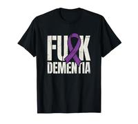 Concientización sobre la Demencia Cinta Púrpura Combate Demencia Apoyo Camiseta
