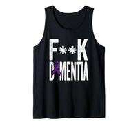 Concientización sobre la Demencia Cinta Púrpura Combate Demencia Apoyo Camiseta sin Mangas