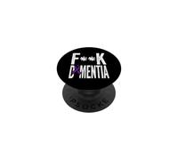 Concientización sobre la Demencia Cinta Púrpura Combate Demencia Apoyo PopSockets PopGrip Adhesivo