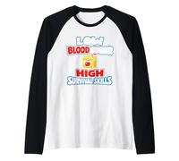 Concientización sobre la Diabetes Tipo 1 Apoyo al Guerrero diabético Camiseta Manga Raglan
