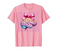 Concientización sobre la Epilepsia Cerebro Chica Coqueta Arco Cinta Rosa Camiseta