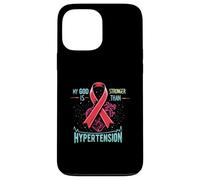 Concientización sobre la hipertensión pulmonar sobre la presión arterial alta Carcasa para iPhone 13 Pro Max