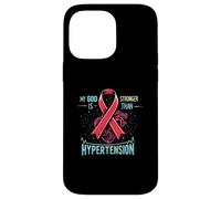 Concientización sobre la hipertensión pulmonar sobre la presión arterial alta Carcasa para iPhone 14 Pro Max