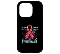 Concientización sobre la hipertensión pulmonar sobre la presión arterial alta Carcasa para iPhone 15 Pro