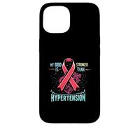 Concientización sobre la hipertensión pulmonar sobre la presión arterial alta Carcasa para iPhone 15