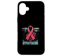 Concientización sobre la hipertensión pulmonar sobre la presión arterial alta Carcasa para iPhone 16 Plus