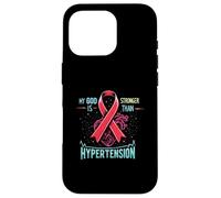 Concientización sobre la hipertensión pulmonar sobre la presión arterial alta Carcasa para iPhone 16 Pro