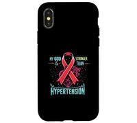Concientización sobre la hipertensión pulmonar sobre la presión arterial alta Carcasa para iPhone X/XS