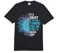 Concientización sobre la prevención del Suicidio, Morado y Verde Azulado Comfort Colors Adult Heavyweight T-Shirt
