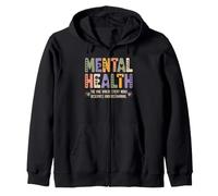 Concientización sobre la Salud Mental Boho Linda Cita Positiva Sudadera con Capucha