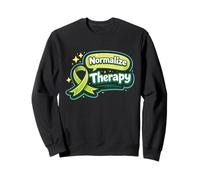 Concientización sobre la Salud Mental - Cinta Verde de la Terapia de normalización Sudadera