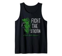 Concientización sobre la Salud Mental Lucha contra el estigma Arte botánico de la Mujer Camiseta sin Mangas