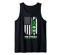 Concientización sobre la Salud Mental Lucha contra el estigma Cinta patriótica Camiseta sin Mangas