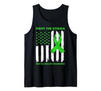 Concientización sobre la Salud Mental Lucha contra el estigma Cinta patriótica Camiseta sin Mangas