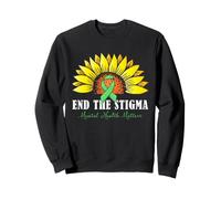Concientización sobre la Salud Mental Ponga Fin a la Cinta de Girasol estigma Sudadera
