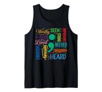 Concientización sobre la Salud Mental Semi Colon Estrés Prevención del Suicidio Camiseta sin Mangas