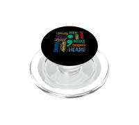 Concientización sobre la Salud Mental Semi Colon Estrés Prevención del Suicidio PopSockets PopGrip para MagSafe
