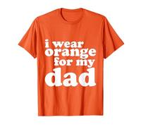 Concientización sobre la violencia con armas de fuego para mi papá Me pongo naranja Camiseta