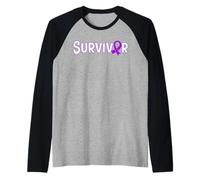 Concientización sobre la Violencia doméstica sobreviviente de abuso narcisista Camiseta Manga Raglan