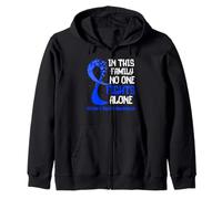 Concientización sobre los Derechos de Las víctimas Blue Ribbon Family Fighter Hope Sudadera con Capucha