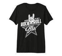 Concierto de Hard Rocker de Born To Be A Rock & Roll Star Camiseta Premium