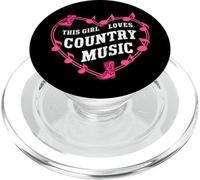 Concierto de Vaquera Occidental para Mujer This Girl Loves Country Music PopSockets PopGrip para MagSafe
